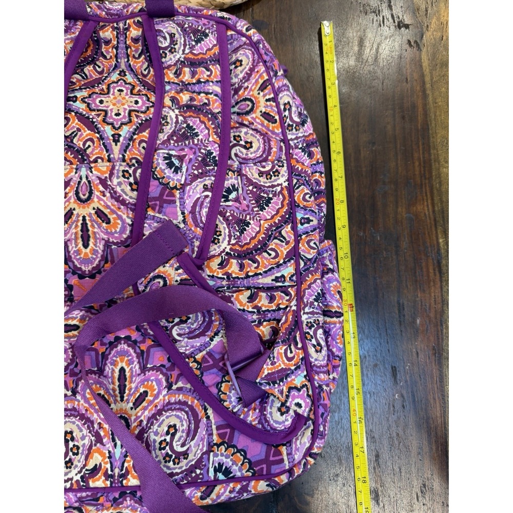 Vera Bradley Backpack Purple Paisley - Picture 6 of 8